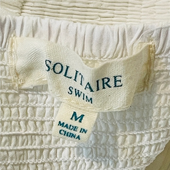 Solitaire Swim Long White and Beige Crochet Dress - Picture 10 of 11